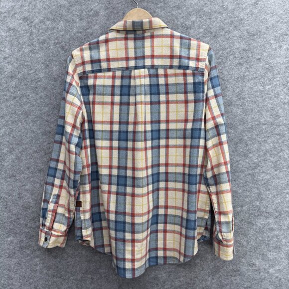 L.L.Bean Men's 1/2 Zip Flannel Shirt, 100% Cotton, Relaxed Fit, Scotch Plaid, M - Picture 3 of 12